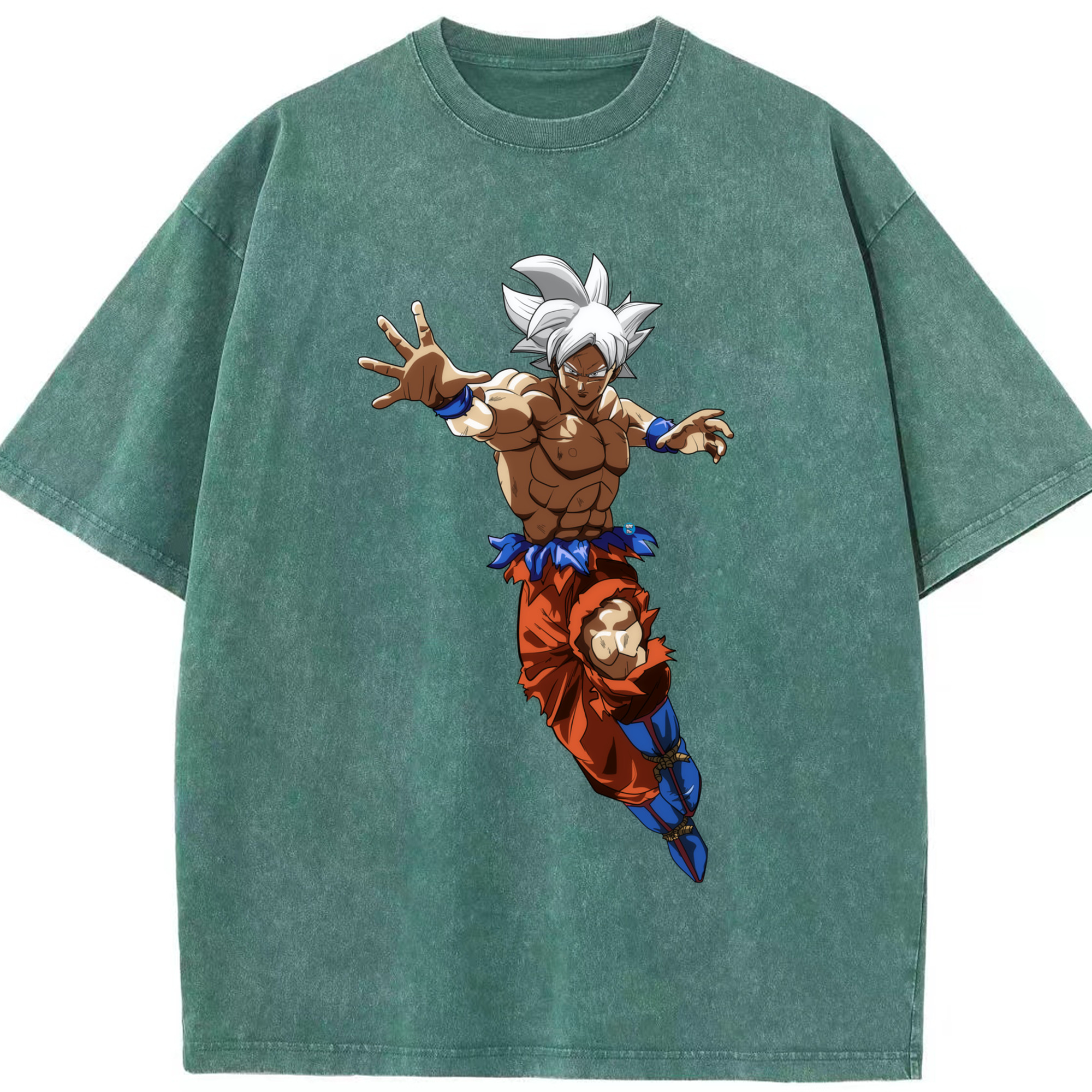 （画像用） ドラゴンボール 孫悟空（そん ごくう）Son Goku カカロット DRAGON BALL Kakarotto 綿100% ヴィンテージ風 半袖Tシャツ（フロントプリント）